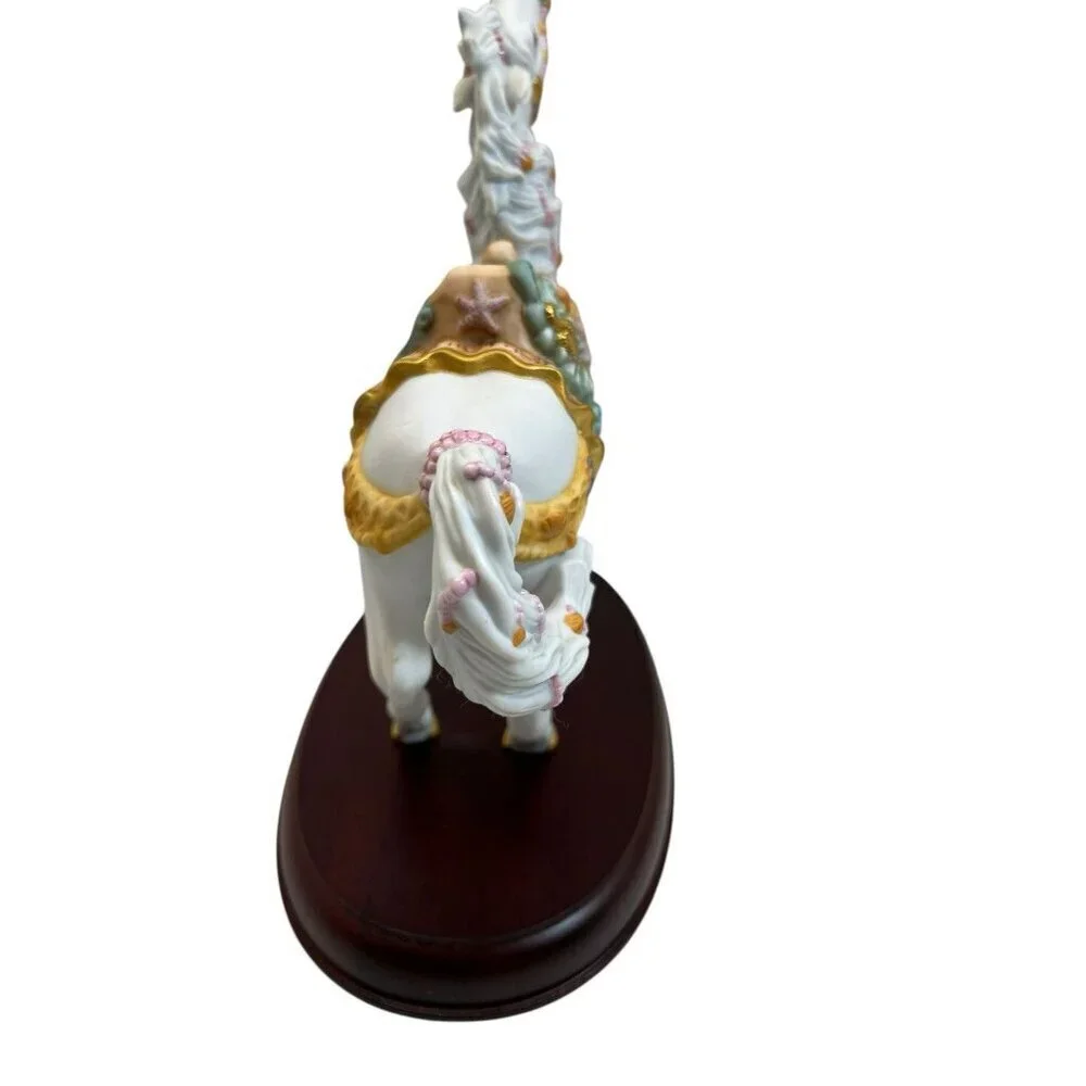 NEW LENOX The Seaside Horse Fine Porcelain Figurine 24K Gold Trim 1993 White